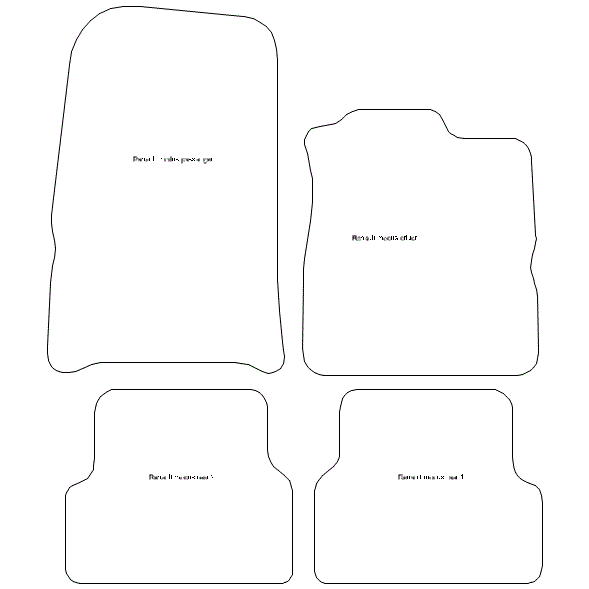 To fit Renault Modus Car Mats 2004 2012 & Heel Pad [ANFW] eBay